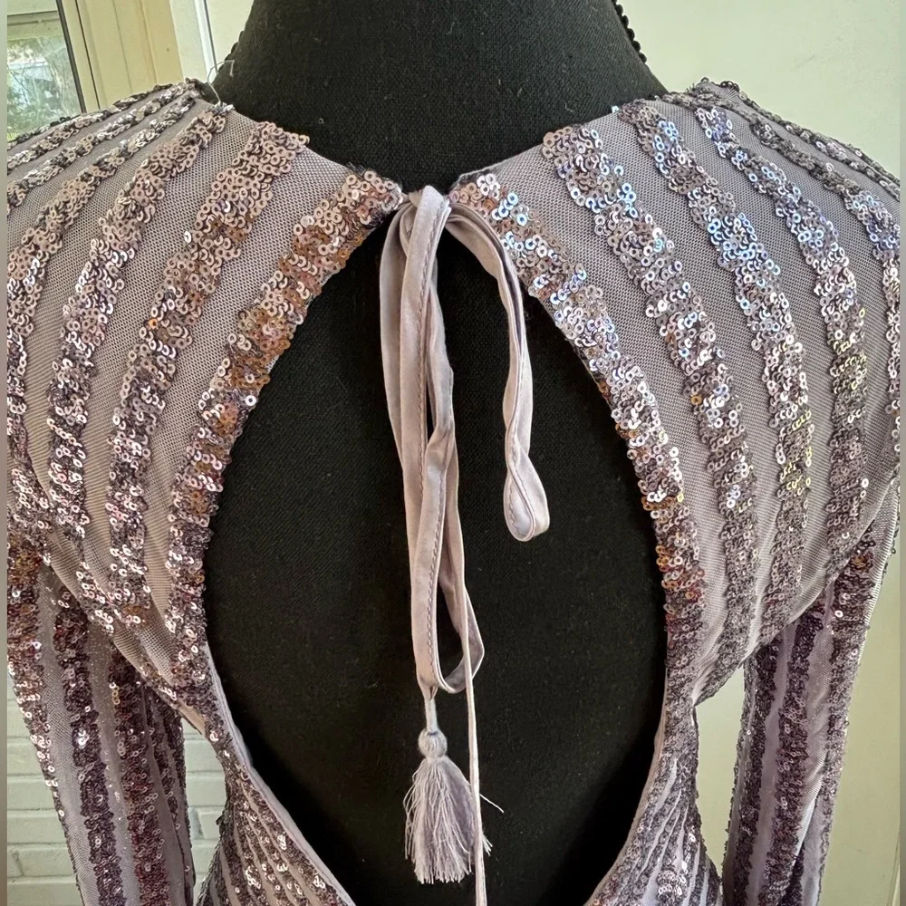 Anthropologie purple sequin